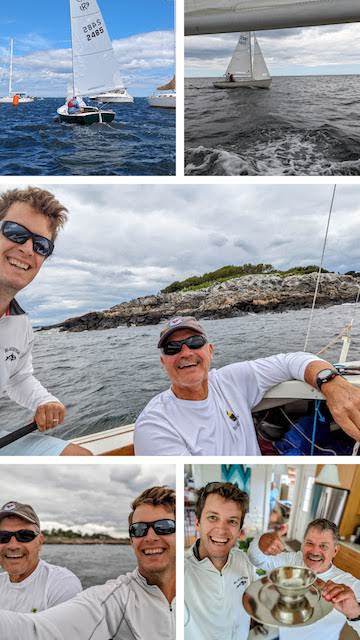 A collage of men on a boat

Description automatically generated